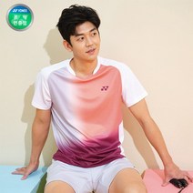 요넥스 221TS005M 남성 배드민턴 반팔 티셔츠 연주황