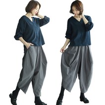가을겨울 항아리바지 데일리룩 벌룬팬츠 그레이 505 통바지 절복 빅사이즈 똥싼바지 벌룬바지 여자