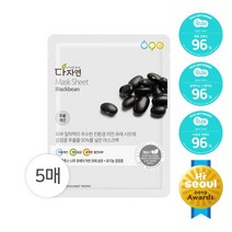다자연 검정콩 마스크팩, 1매입, 5개