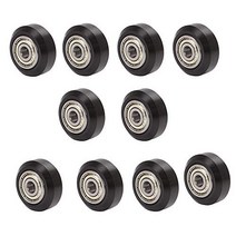 Creality 3D Printer POM Wheel Plastic Pulley Linear Bearing for Ender 3/Ender 3 Pro CR-7 CR-8 CR-10, 1, S5 (Pack of 10),S4,CR10S,CR-10