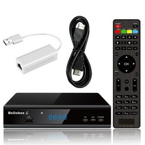 위성 TV 수신기 hellobox 6 dvb-s2x dvb-s2 인터넷 h265 hevc 멀티 스트림 t2-mi dvb s2 접시 토 파인더, hellobox6 rj45, 미국 플러그