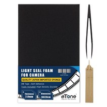 2mm 자체 접착 필름 카메라 파노라마 백 수리 라이트 씰 방수 키트 배플 폼 스폰지 시트 00x200mm, 단일옵션