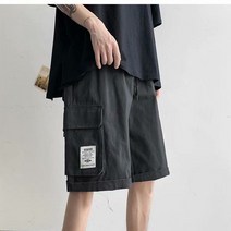 남성 카고 반바지 오버핏 봄 여름 멀티포켓 남자 5부 팬츠 cargo shorts men XK0341