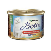 비스트로 고양이용 흰살참치와 닭안심 캔, 5개, 160g