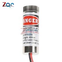 목공 650nm 5mW 적색 점/선/교차 레이저 모듈 헤드 유리 렌즈 초점 가능 산업 등급, [02] Line