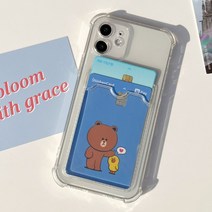 GTrend 데이즈 카드수납 렌즈보호 투명젤리케이스 S22 S21 + 아이폰14 13 12 11 미니 프로 맥스 노트20