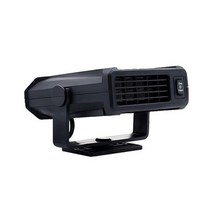 공업용열풍기 대포열풍기 히터건 힛건 드라이기 히팅기12V 자동차 히터 300W 휴대용 성에 제거 앞 유리 김, 01 Black