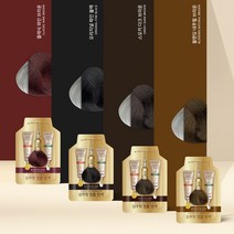 하라즈 샴푸형 앰플 염색 염색제 10팩, 내추럴브라운 10팩