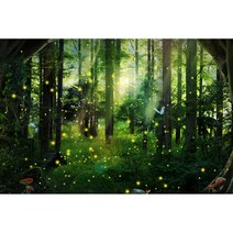 꿈꾸는 숲 동화 성 원더 랜드 정글 비닐 배경 아기 생일 웨딩 사진 스튜디오 소품, 300cmX200cm+ZU-FH-1038