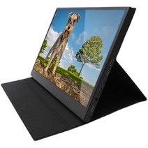 휴대용 터치 스크린 포터블 모니터, 15인치바이올렛 120HZ HDMI