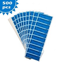블루 탬퍼 증명 스티커 보안 보증 일련 번호 무효 라벨, 블루 500pcs