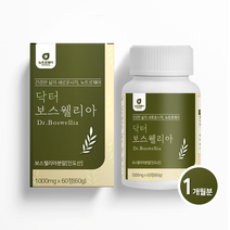 뉴트로웨이 닥터보스웰리아1000mgx60정 보스웰릭산 AKBA+KBA함유 초록입홍합 섭취가 간편한정, 60정, 1000mg