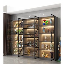 피규어 장식장 led 전시장 케이스 진열장 보관함, 100+40+200 5겹 양문형