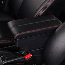 콘솔박스 정리함 차량 수납 시보레 스파크 암 레스트 박스 팔꿈치 센터 콘솔 스토리지 전화 충전 USB 인터페이스 컵 홀더, A-Black red line