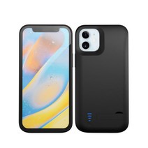 리아 아이폰 12 MINI PRO MAX 거치대 일체형 대용량 보조배터리 케이스 6000mAh, 아이폰12 프로맥스