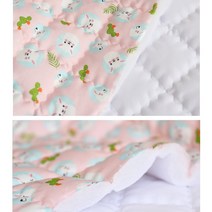 더패브릭 인견누빔원단 천연꼰사 인견누비 무형광 라마핑크