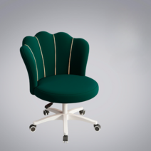 인테리어의자 인테리어 조개 체어 회전형 의자, 녹색