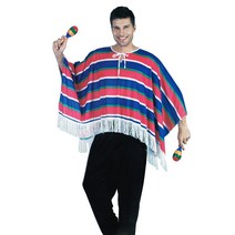 멕시칸판초의상(성인) 파티의상 민속 멕시코 캐릭터, 단품