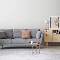 만능풀바른 합지벽지 LG49534-6 포근패브릭 그레이, 일반풀바른벽지