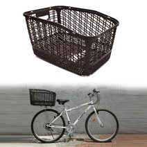 디빅 덮개있는 짐받이용 자전거 바구니, 블랙, 1개