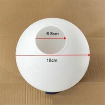 천장 선풍기 유리 램프 그늘 교체 조명 벽 펜던트 한쪽 개방 액세서리 고정 커버, 05 D18cm68cm