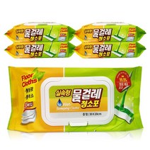 물걸레청소포 물티슈 세정제 청소 밀대 중형 30x20cm 30매x5팩, 15팩