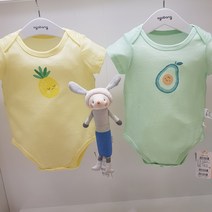 아가방 20% 여름 베이비페어! 구멍이 뿅 바람이 쑝쑝 땀말려야지 태열 베이비 슈트 바디슈트 기저귀 체인지도 편해 롬퍼 옷이 말리지 않아요 반소매 슈트! 신생아 우주복처럼