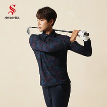 세바스찬골프 남성 까무 플라쥬 긴팔 티셔츠 L571 L572