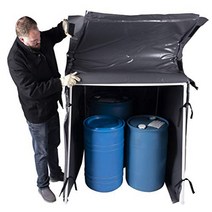 Powerblanket PBLHB54-800 Lite Bulk Material Warmer Hot Box Heater 54 cu. ft. Heated Space 800W 1, Charcoal Gray