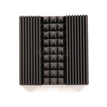 사운드 디퓨저 음향판 스펀지 음향 확산 룸 반사판, 검정 회색 접착제가 있는 갈색 옵션