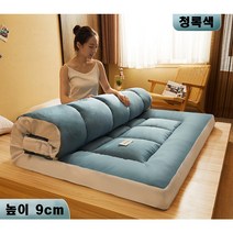 Onenine 사계절 소프트 토퍼 매트리스 밴딩형 4가지색상 가능 매트리스 밴딩형 요토퍼 CP-766DM, 청록색
