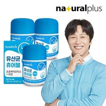 내츄럴플러스 굿앤키즈 맛있는 유산균 츄어블 3병 6개월분, 기타