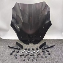 오토바이윈실드 윈드가드 야마하 오토바이 액세서리 앞 유리 공기 흐름, Smoke