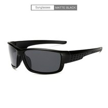 New Sunglasses Men Polarized Sport Fishing Glasses Women Camping Hiking Goggles Driving Cycling Eyew, 02 Frosted Black