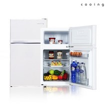 쿠잉 투도어 냉장고 80L REF-087CNW