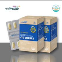 대상웰라이프 마이뉴트리션 rtg 알티지 오메가3 30캡슐 x 2박스, 2박스(60캡슐)