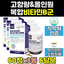 메가도스 고용량 고함량 비타민 B 100 컴플렉스 3통 티아민 피리독신 리보플라빈 판토텐산 고농축 b6 b9 b2 b b1 12 복합체 b5 b12 b군 영양제 음식 효능 종합