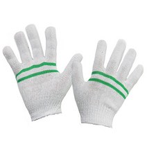줄표백장갑 라인 면장갑 목장갑 작업용장갑 10개, 단일 수량