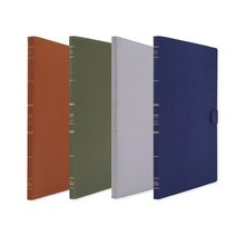 희망 가띠 pu가죽 20매 클리어화일 HG-1317 링바인더 파일, 브라운