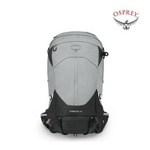 오스프리 Stratos 34 배낭 34L 레인커버 포함, Smokey Grey