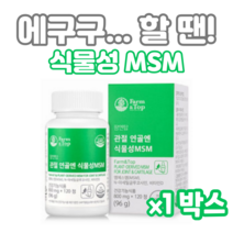 관절 연골엔 식물성 MSM 120정 하루두알 2개월분 엠에스엠 디메틸설폰 N아세틸글루코사민 비타민D 초록입홍합 보스웰리아 상어연골 생선콜라겐 해조칼슘 할머니 할아버지 부모님 등산, 1개