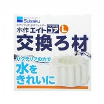 (네로앤펫) 수이사쿠 수족관 단지여과기 코어 L 여과기 리필 필터, 1개