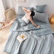 BUyuS이불 먼지없는 여름 차렵 침구 4계절체크킹사이즈이불굿딜 브이숍