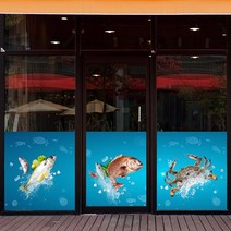 낭만창고nang701-신선한 해산물-뮤럴실사 시트지