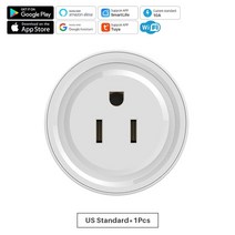 스마트싱스 스마트플러그 Tuya 스마트 플러그 Wifi 전원 소켓 US 10A 무선 콘센트와 타이밍 SmartLife APP 원격 제어 Alexa Google 홈 작동, [01] 미국 플러그, [01] 1Pcs, 01 1Pcs_01 미국 플러그