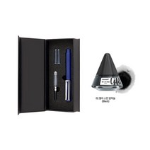 모나미 153 네오 만년필 F INDIGO + 모나미 병잉크 BLACK, 혼합색상, 3세트