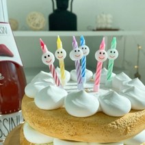 힙한 파티용품 무지개초 막대초 케이크 생일초 감성초 막대파티초, 하트막대파스텔초