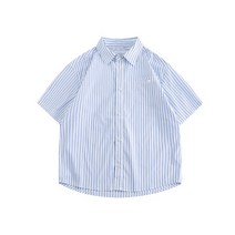 줄무늬반팔셔츠 2023SS 블루 화이트 RC 33P75 4994380418