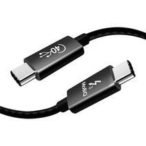 모비큐 썬더볼트 3 케이블 C타 입 100W 고속 충전 40G 데이터 전송 5K USB 4.0 지원, 2M