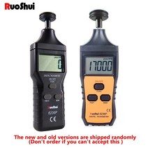 스피드건 측정기 야구 축구 속도측정 속도계 ruoshui 2 in 1 디지털 레이저 타코미터 디지털 타코미터 tach rpm 테스터 휴대용 모터 전기 기계 회전 계, 6236p